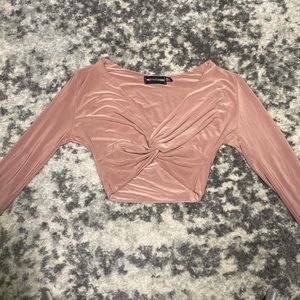 PrettyLittleThing rose gold top